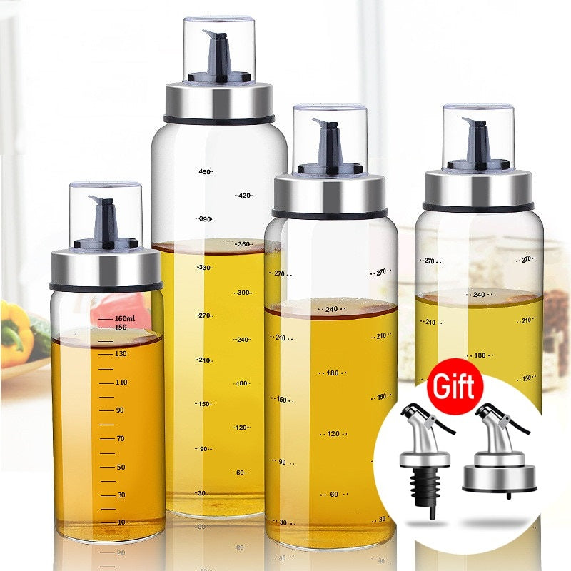 Glass Bottle Oil Dispenser - quickshopping247