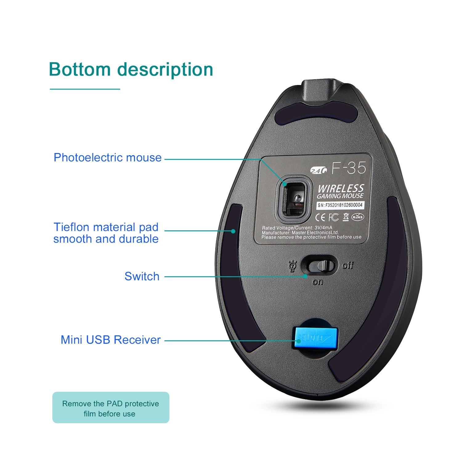 Ergonomic Wireless Gaming Mouse - quickshopping247