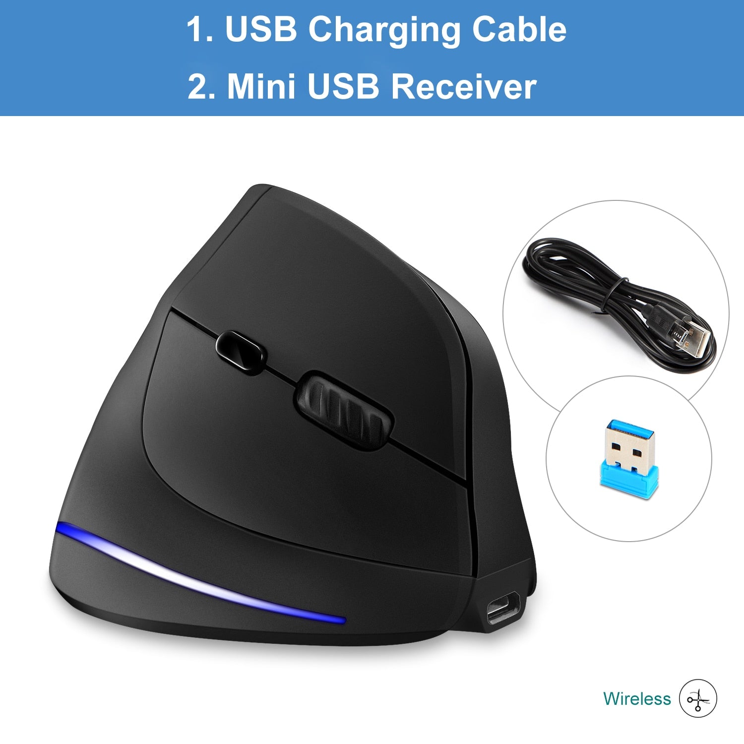 Ergonomic Wireless Gaming Mouse - quickshopping247