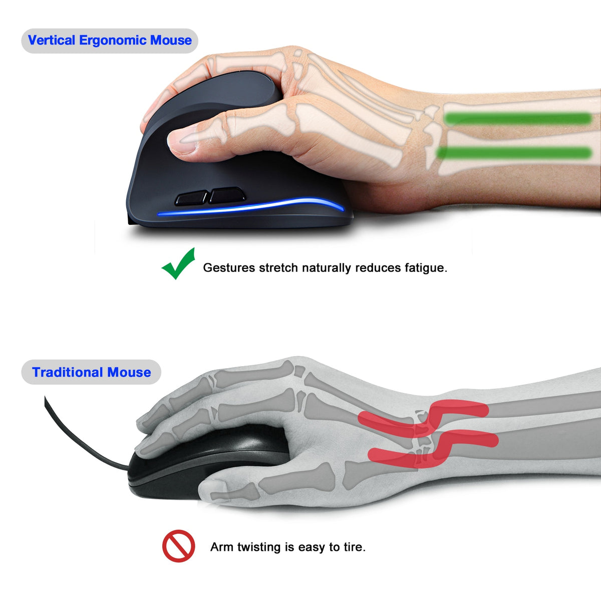 Ergonomic Wireless Gaming Mouse - quickshopping247