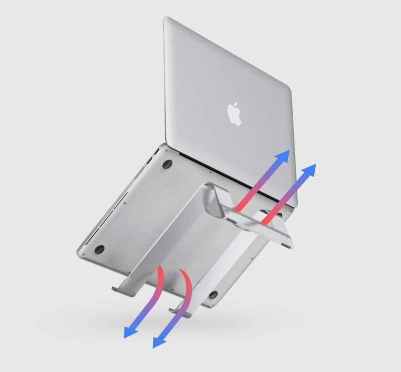 Minimal Aluminium Laptop Riser - quickshopping247