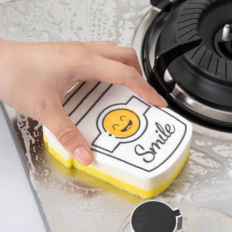 4PCS Creative Smiley Face Thick Sponge - quickshopping247