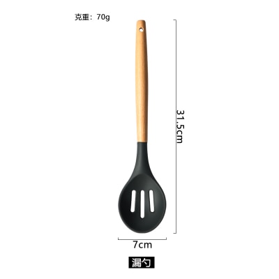 Wood Handle Silicon Cookware - quickshopping247