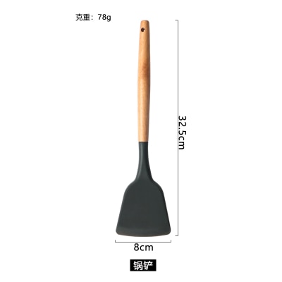 Wood Handle Silicon Cookware - quickshopping247
