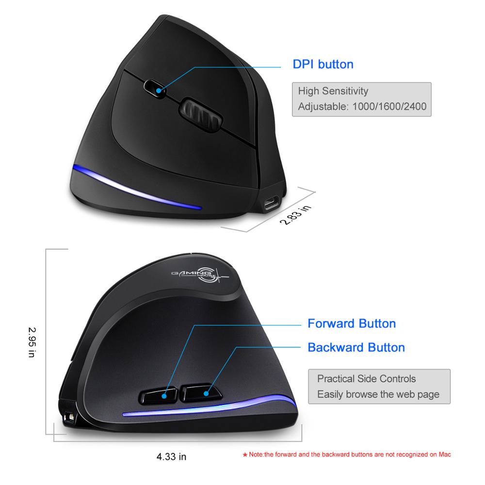 Ergonomic Wireless Gaming Mouse - quickshopping247