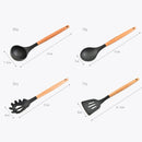 Silicone Wooden Handle Non-stick Cookware Kitchen Tools - quickshopping247