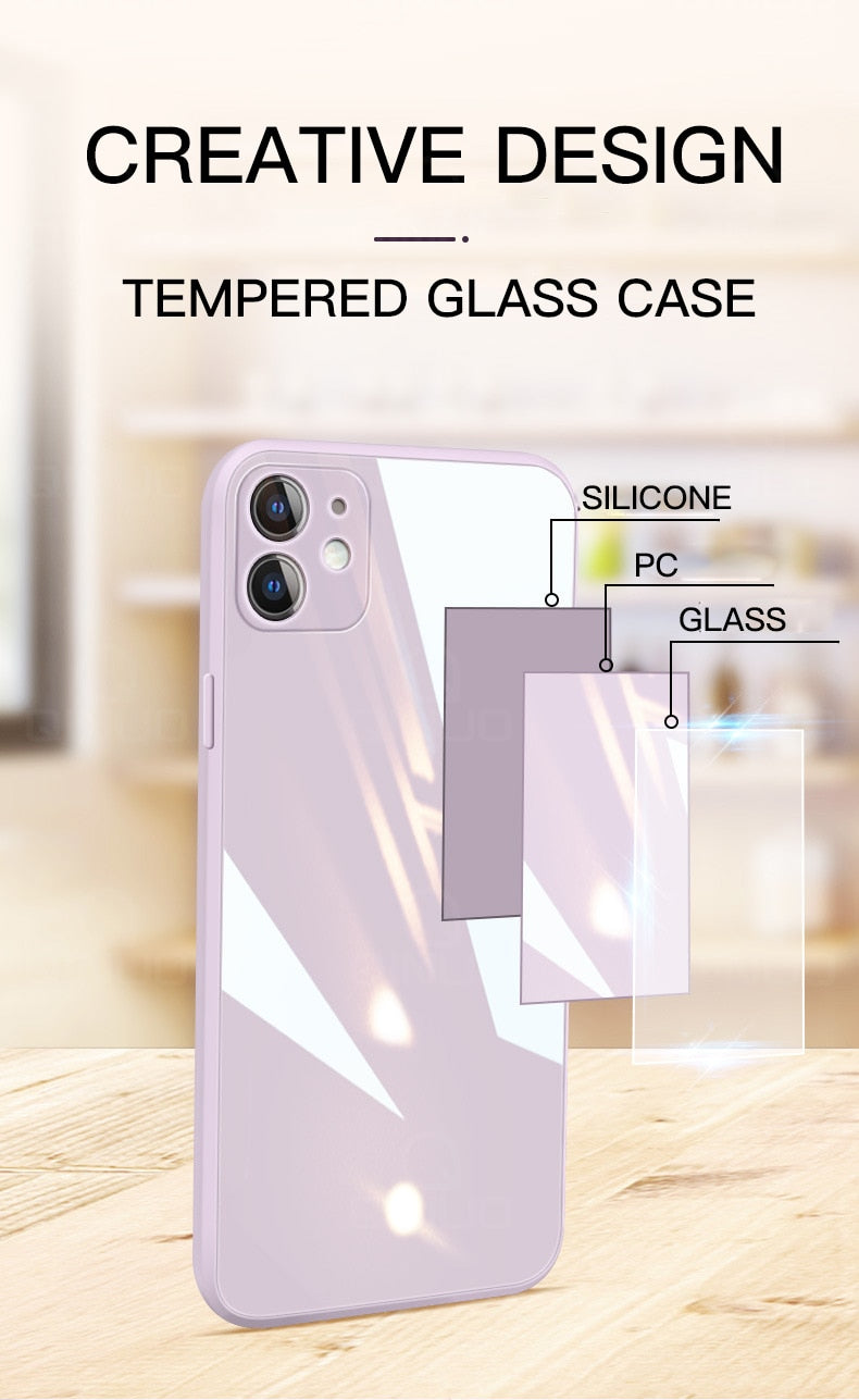 Liquid Tempered Glass Case For iPhone - quickshopping247