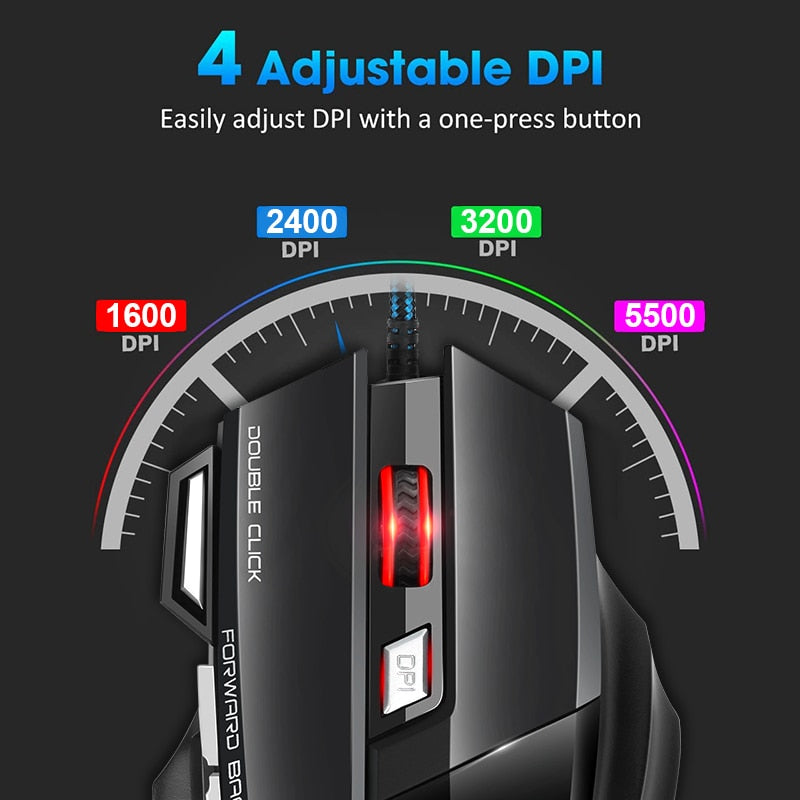 Gaming Mouse With LED Backlight - quickshopping247