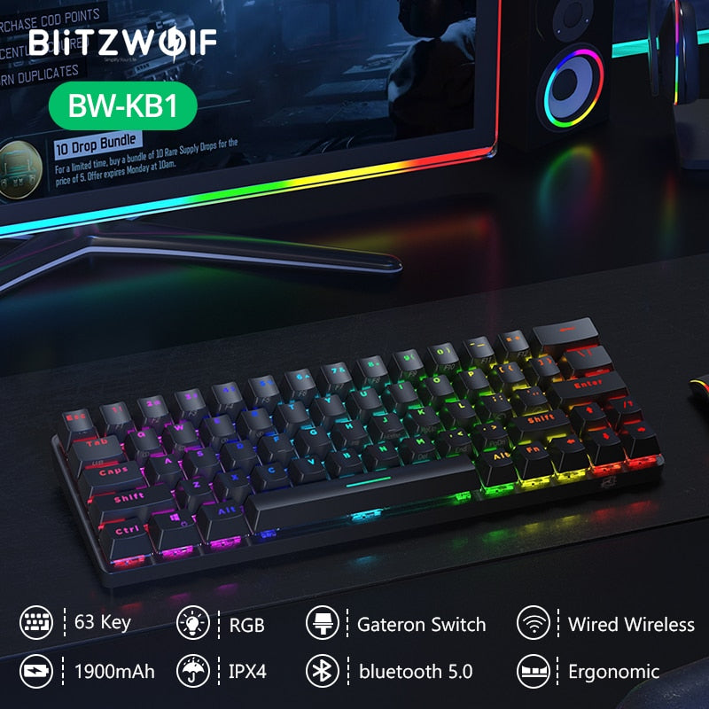 Wireless Mechanical Gaming Type-C Keyboard - quickshopping247