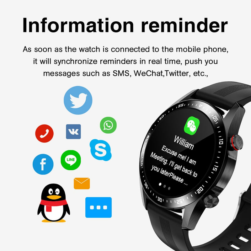 Custom Dial Full Touch Screen Waterproof Smartwatch - quickshopping247