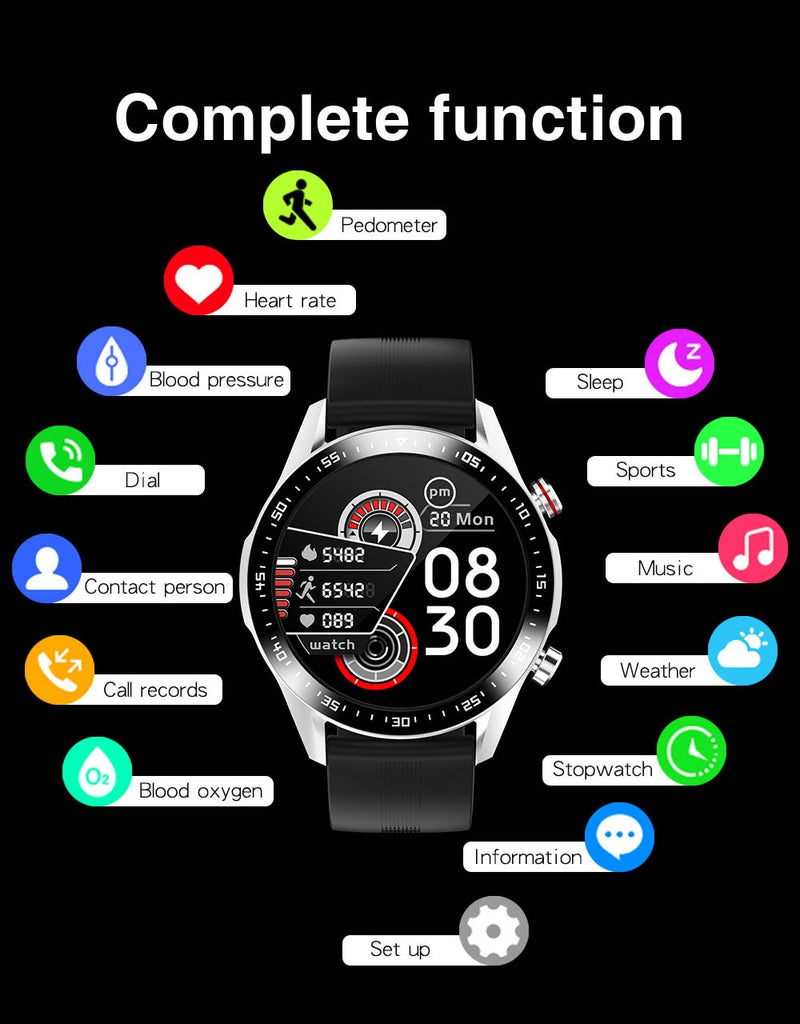 Custom Dial Full Touch Screen Waterproof Smartwatch - quickshopping247