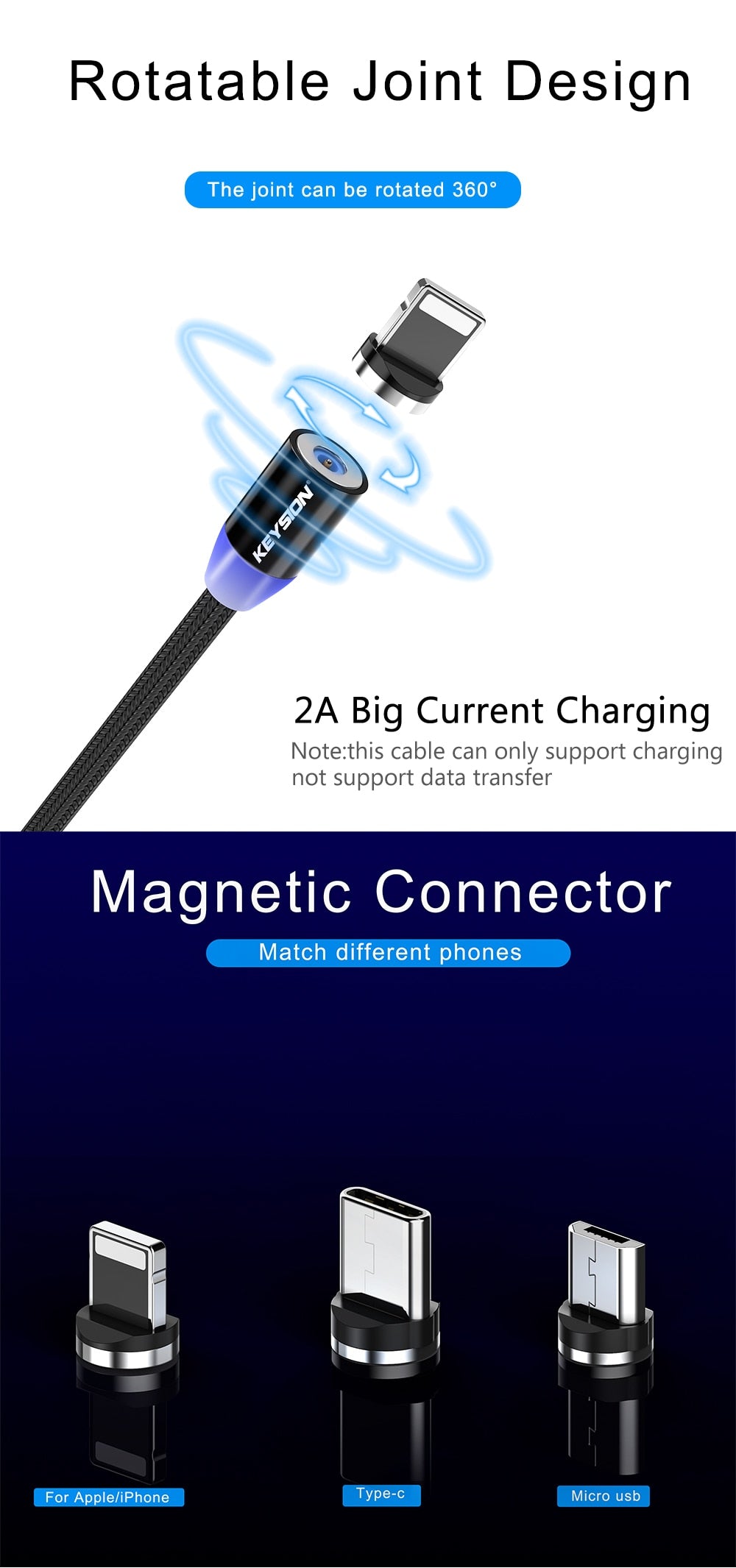 LED Magnetic Fast Charging  USB Cable Type C - quickshopping247