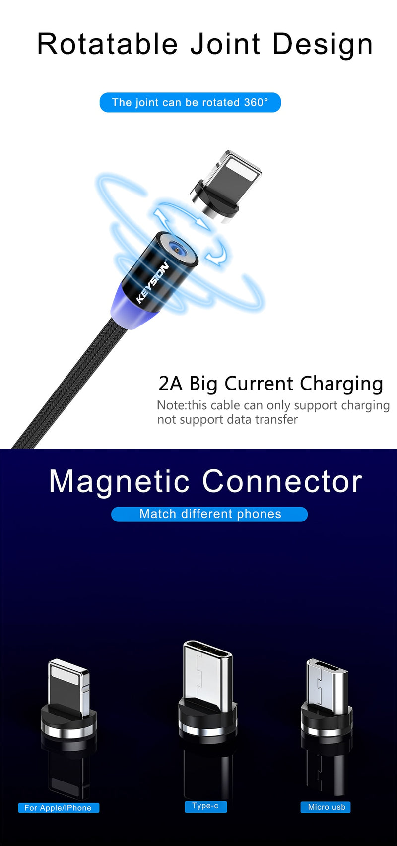 LED Magnetic Fast Charging  USB Cable Type C - quickshopping247