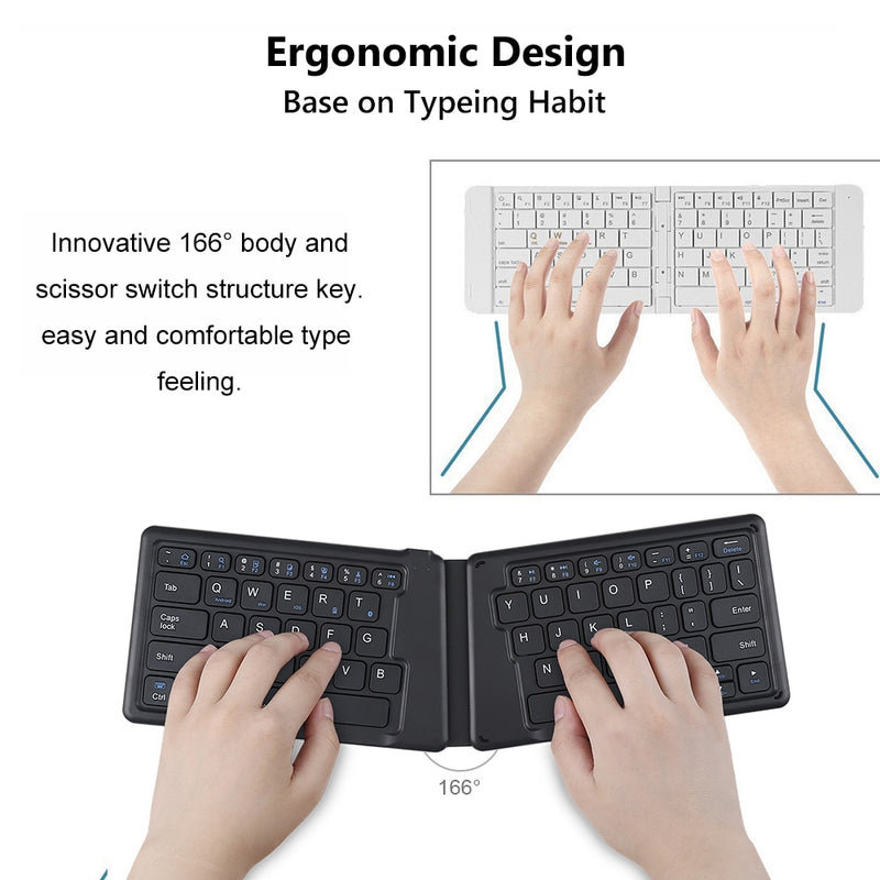 Portable Folding Mini Bluetooth Keyboard - quickshopping247