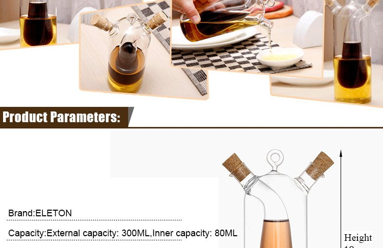 Corked Oil & Vinegar Glass Pourer - quickshopping247