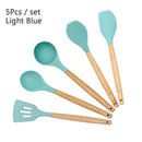 Silicone Wooden Handle Non-stick Cookware Kitchen Tools - quickshopping247